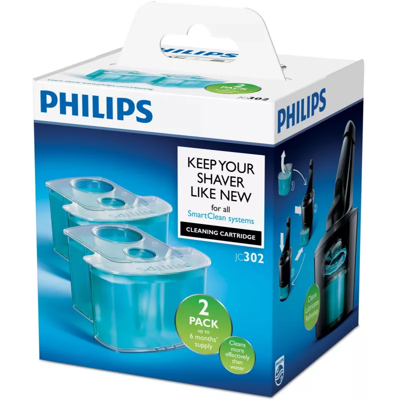 Φυσίγγιο Καθαρισμού Philips JC302/50 Συσκευασία 2 Τεμ. Σύστημα Διπλού Φίλτρου