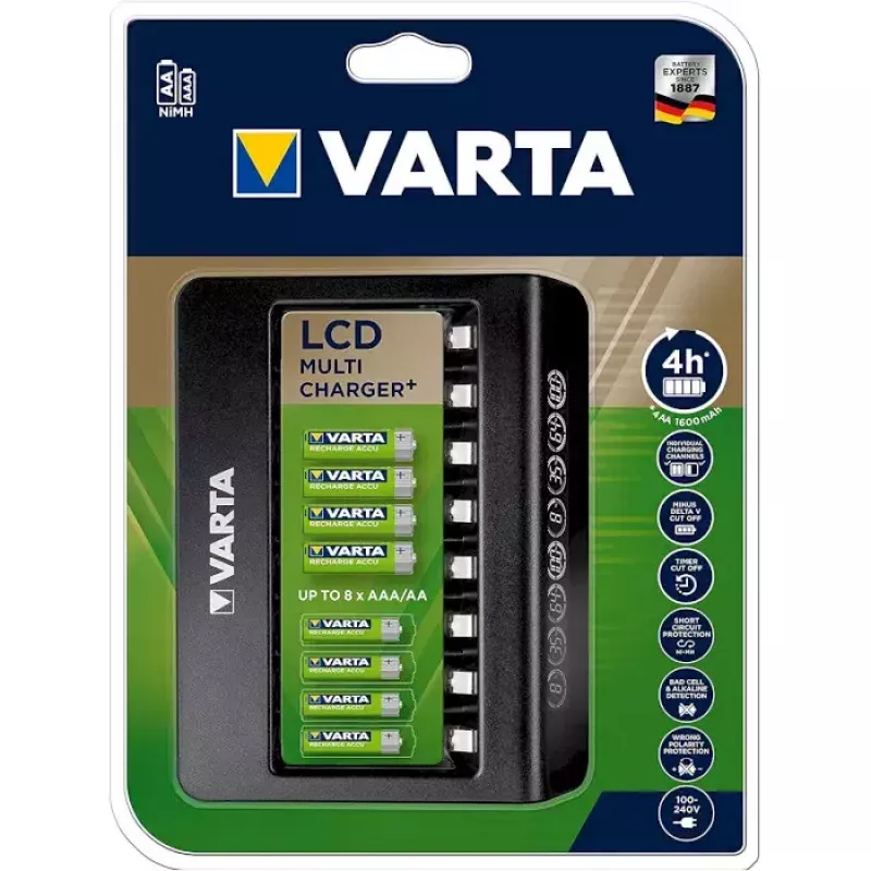 Φορτιστής μπαταριών Varta LCD Multi Charger+