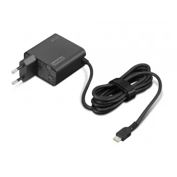 Lenovo GX21L58555 τροφοδοτικό USB-C 65 W, βύσμα ΕΕ, 20 V, καλώδιο 1,7 m, μαύρο