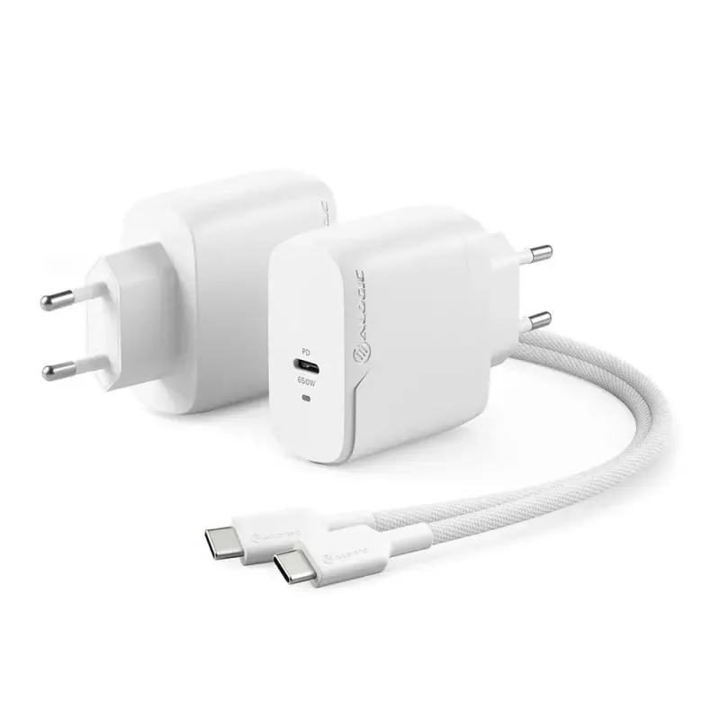 Φορτιστής AC ALOGIC 1X65 Universal λευκό