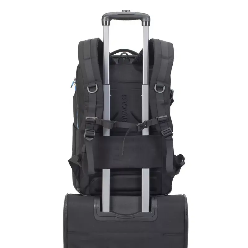 Σακίδιο Rivacase 7860 για laptop έως 43,9 cm (17,3 ίντσες), πολυεστέρας, μαύρο/μπλε