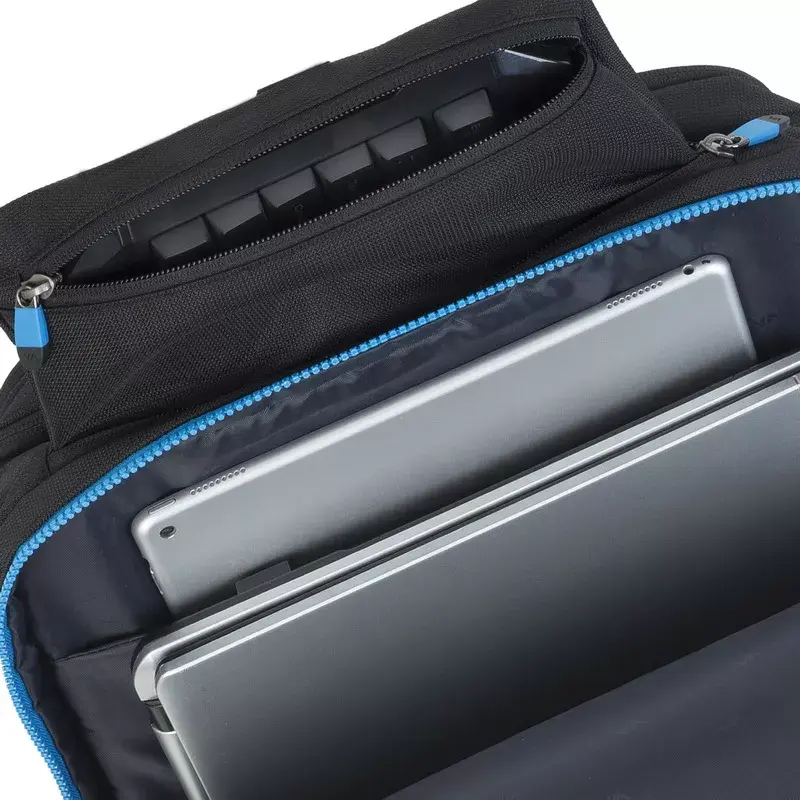 Σακίδιο Rivacase 7860 για laptop έως 43,9 cm (17,3 ίντσες), πολυεστέρας, μαύρο/μπλε