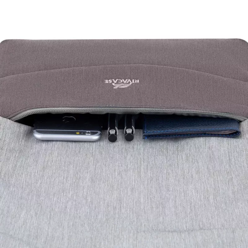 Rivacase 7562 Prater σακίδιο πλάτης laptop με αντικλεπτική προστασία 15,6 ίντσες (39,6 cm), γκρι/mocha