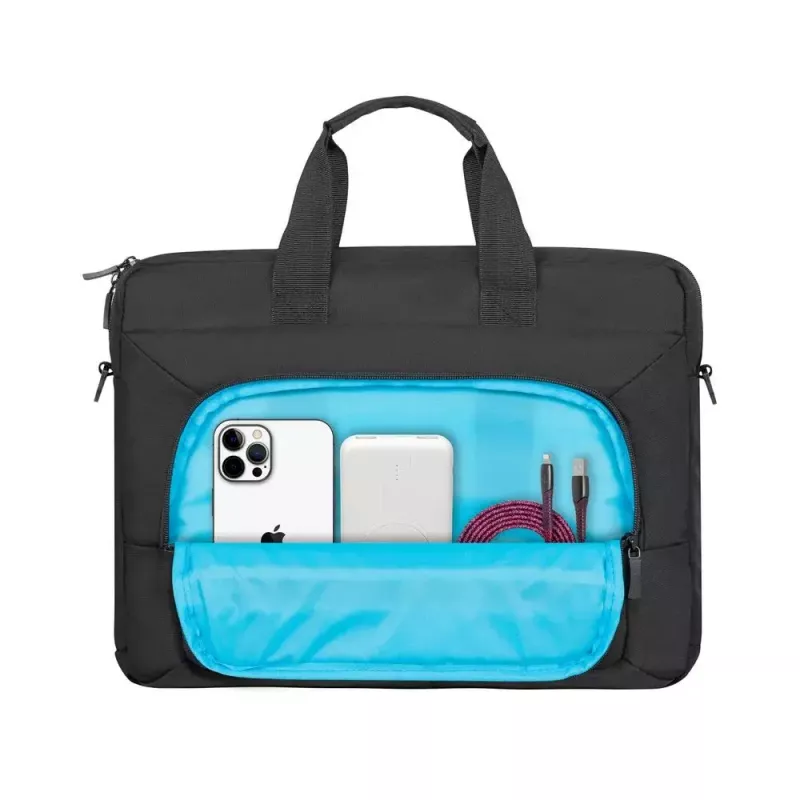 Rivacase 7521 Alpendorf ECO τσάντα laptop 13,3–14 ίντσες (35,6 cm), καμβάς, μαύρη