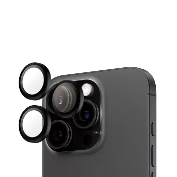 Προστασία φακού κάμερας PanzerGlass ® Hoops® μαύρη iPhone 16 Pro | 16 Pro Max