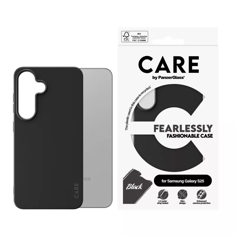 Θήκη PanzerGlass CARE™ by ® μαύρη Samsung Galaxy S25