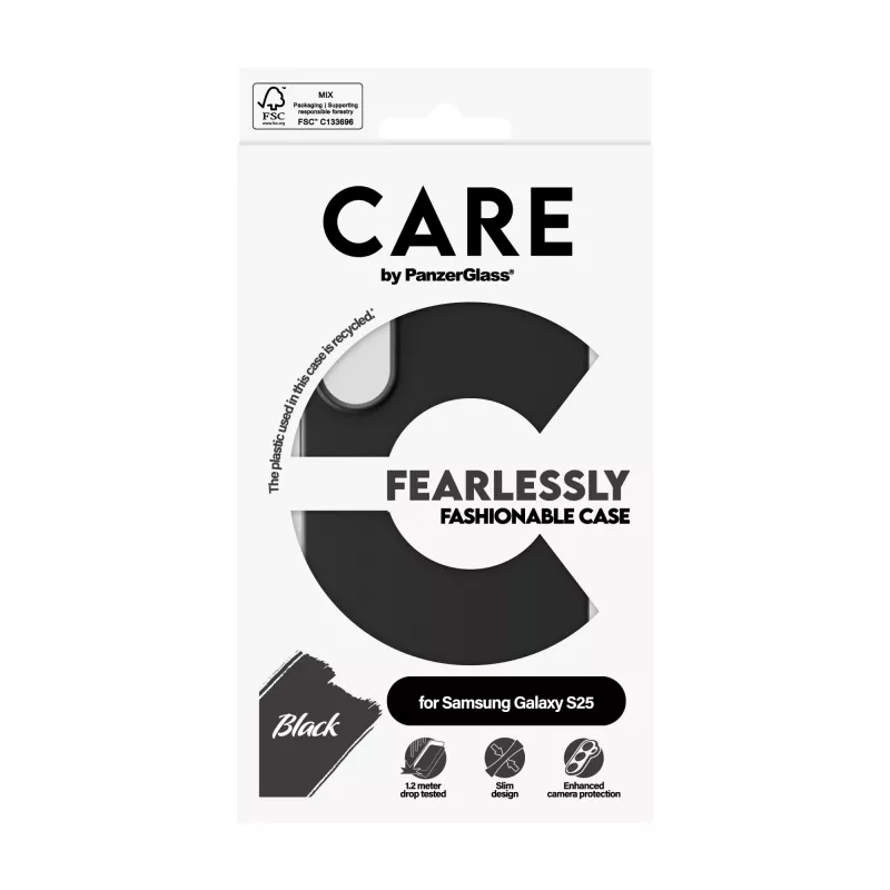Θήκη PanzerGlass CARE™ by ® μαύρη Samsung Galaxy S25