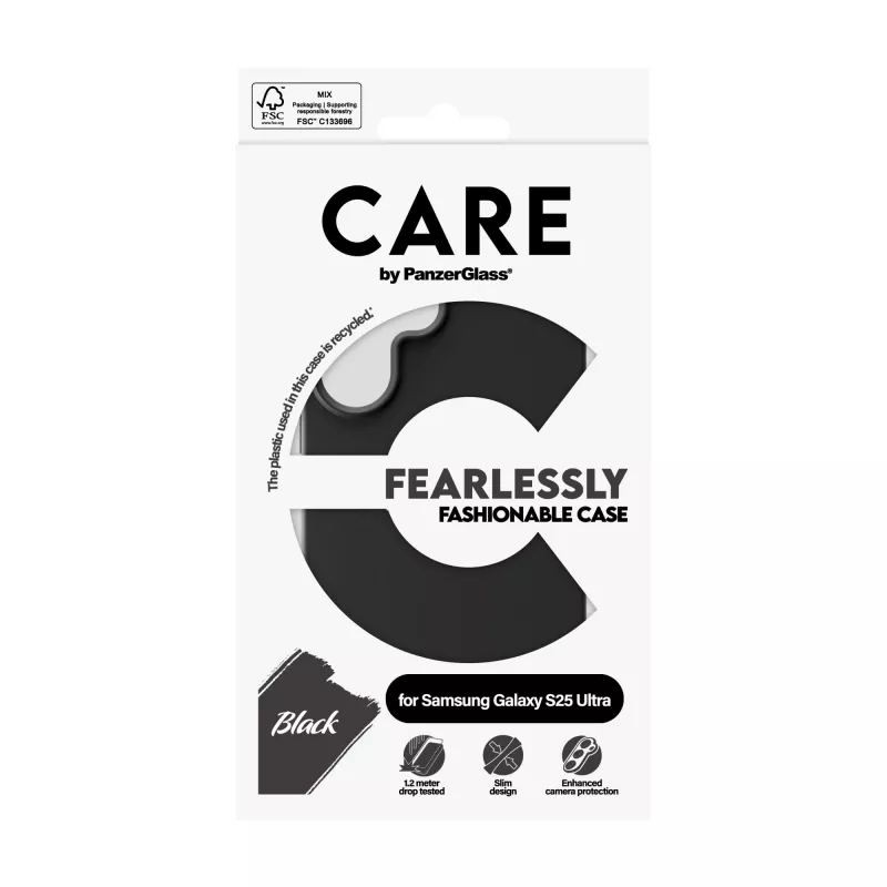 Θήκη PanzerGlass CARE™ by ® μαύρη Samsung Galaxy S25 Ultra