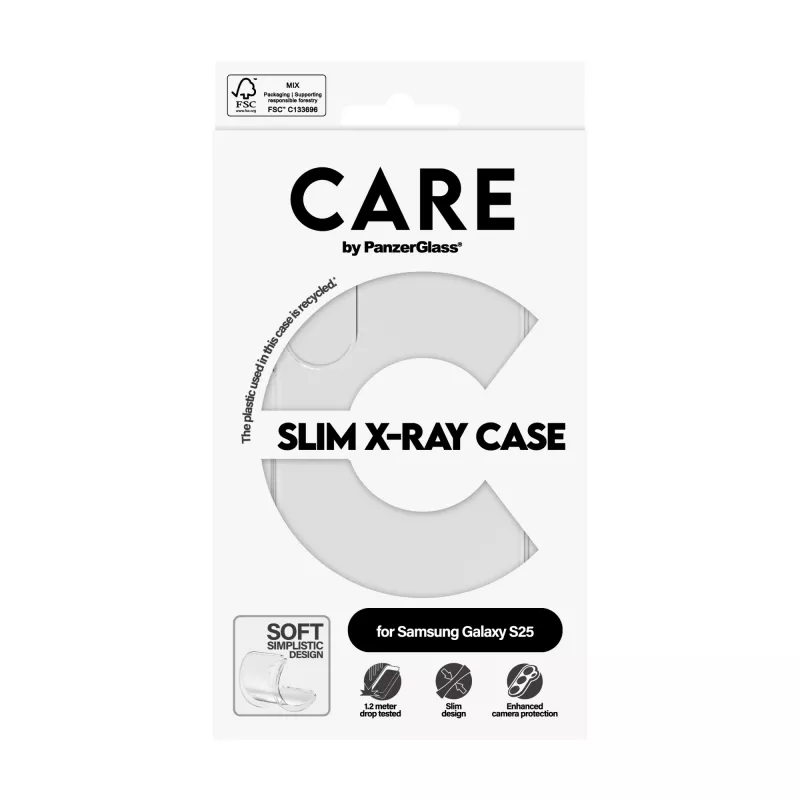 Θήκη PanzerGlass Samsung Galaxy S25 διαφανής X-Ray Soft Basic