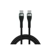 Conceptronic ETTA01B20 Καλώδιο γρήγορης φόρτισης USB C-C PD 3.0 100W 2M, 20V 5A, 480Mbps, E-Mark