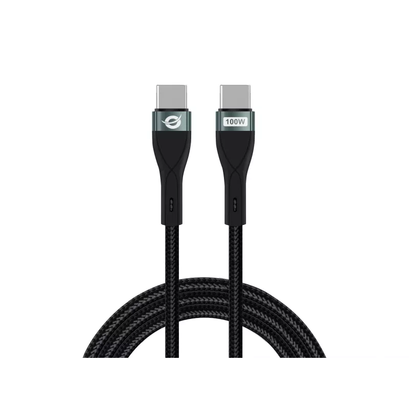 Conceptronic ETTA01B20 Καλώδιο γρήγορης φόρτισης USB C-C PD 3.0 100W 2M, 20V 5A, 480Mbps, E-Mark