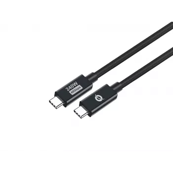 Conceptronic ETTA04B12 Καλώδιο USB 4.0 Gen 3 C-C PD 3.1 240W 1,2 m, 48 V 5 A, 40 Gbit/s, E-Mark