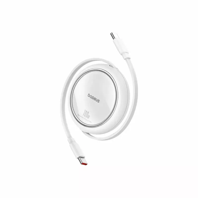 Καλώδιο USB Baseus Free2Pull 1m USB C Λευκό