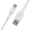 Καλώδιο USB Belkin CAB002BT3MWH 3 m USB A USB C Λευκό