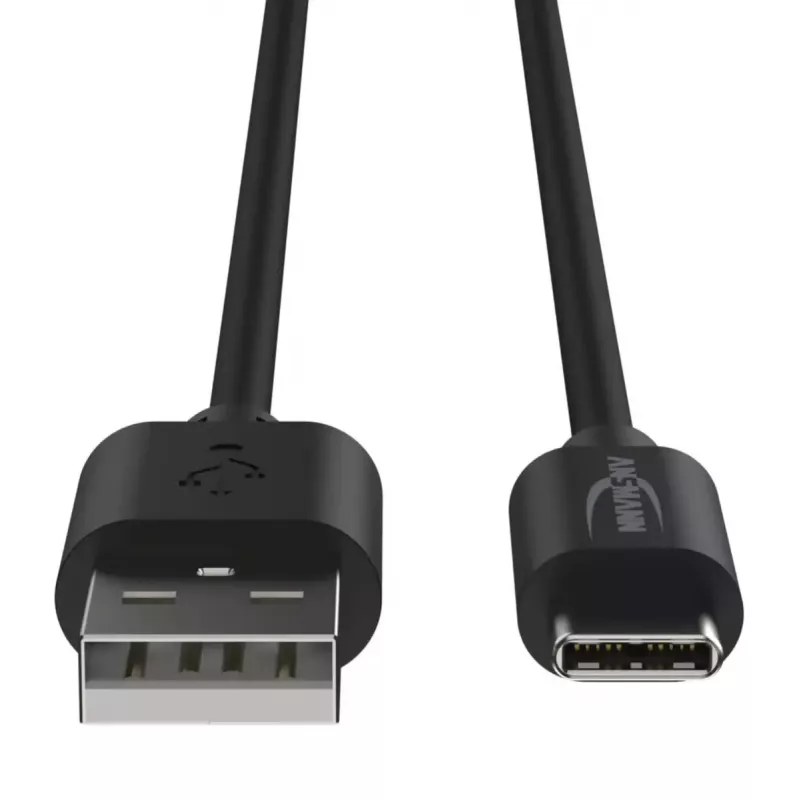 Καλώδιο USB Ansmann 1700-0130 1 m USB-A USB-C Μαύρο
