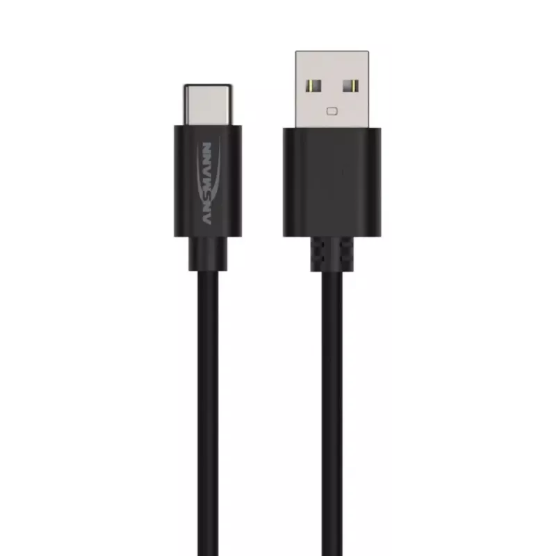 Καλώδιο USB Ansmann 1700-0130 1 m USB-A USB-C Μαύρο
