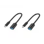 Αντάπτορας Conceptronic ABBY11B USB-C σε USB-A OTG, συσκευασία 2 τεμ., 20 cm