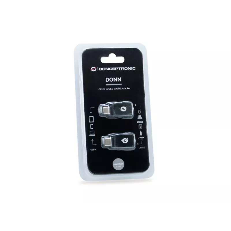 Αντάπτορας USB-C σε USB-A OTG συσκευασία 2 τεμ. Conceptronic DONN03G