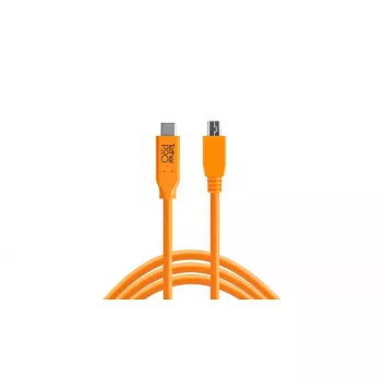 Καλώδιο USB Tether Tools CUC2515-ORG 4,6 m USB-C Micro-USB B πορτοκαλί