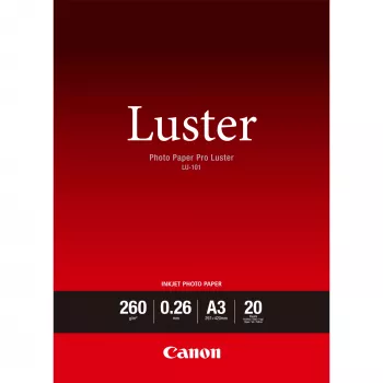 Canon LU-101 6211B007 Photo Paper Pro Luster φωτογραφικό χαρτί, A3 (297 x 420 mm), 260 g/m², 260 µm, 20 φύλλα, σατέν, λευκό