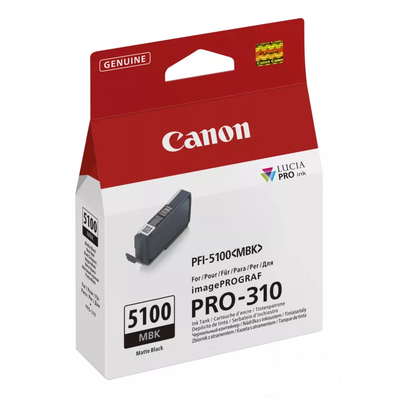 Canon PFI-5100 MBK μελανοδοχείο 1 τεμ. γνήσιο ματ μαύρο