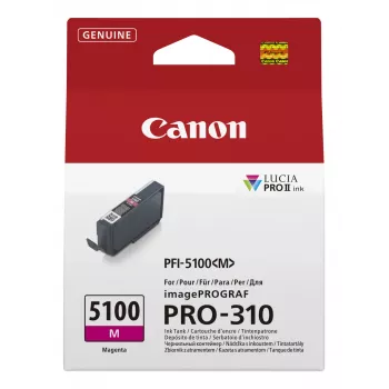 Canon PFI-5100 M μελανοδοχείο 1 τεμ. γνήσιο ματζέντα
