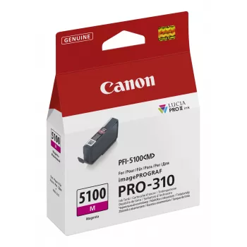 Canon PFI-5100 M μελανοδοχείο 1 τεμ. γνήσιο ματζέντα