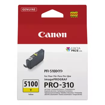 Canon PFI-5100 Y μελανοδοχείο 1 τεμ. γνήσιο κίτρινο