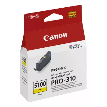 Canon PFI-5100 Y μελανοδοχείο 1 τεμ. γνήσιο κίτρινο