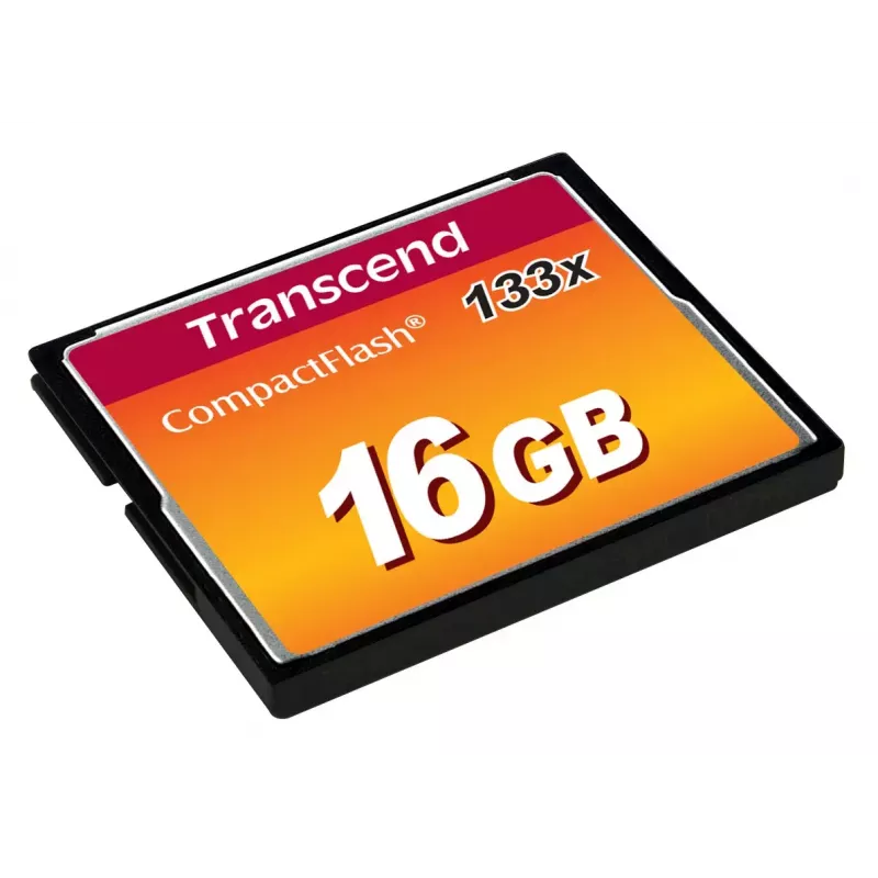 Κάρτα CompactFlash Transcend TS16GCF133 16 GB, 50 MB/s Ανάγνωση, 20 MB/s Εγγραφή