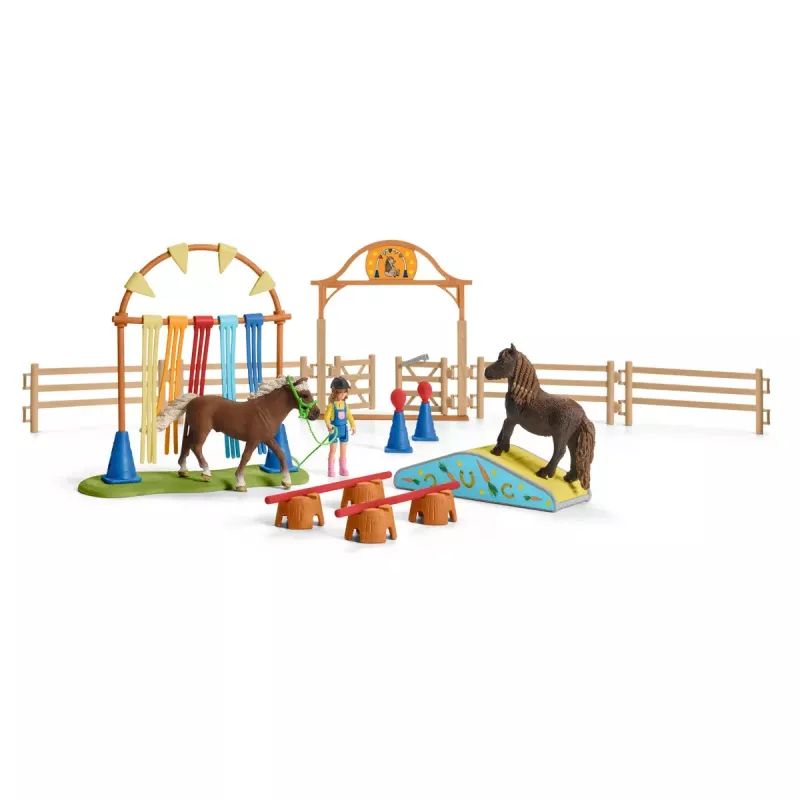 Προπόνηση Ευκινησίας Πόνυ Schleich 42481 Πολύχρωμο Πλαστικό 3-8 έτη