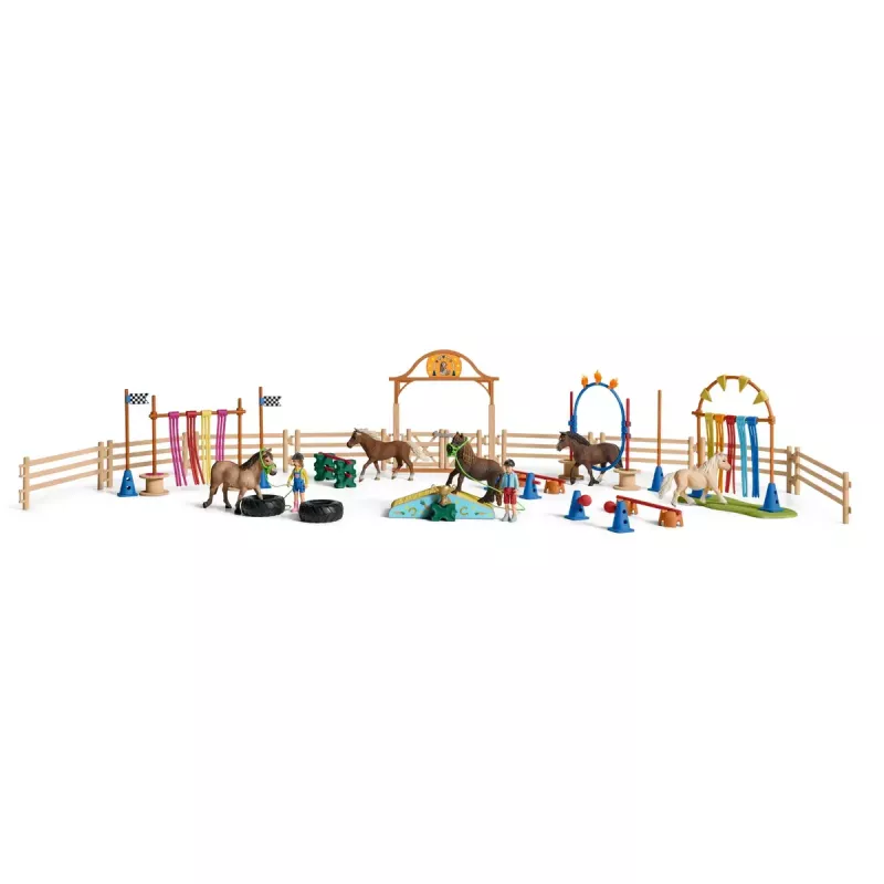 Προπόνηση Ευκινησίας Πόνυ Schleich 42481 Πολύχρωμο Πλαστικό 3-8 έτη