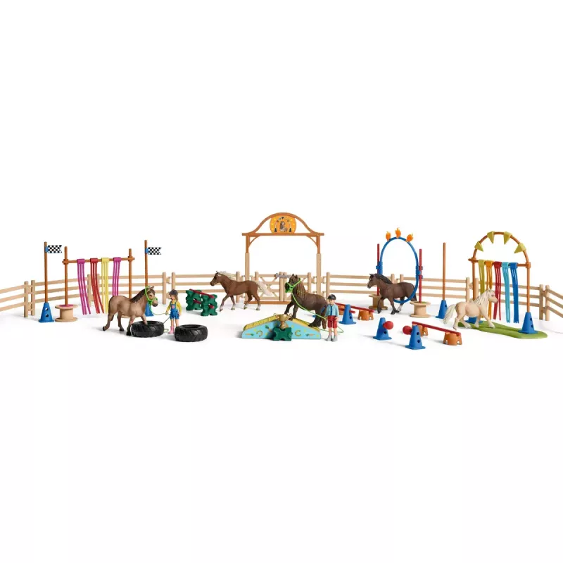 Προπόνηση Ευκινησίας Πόνυ Schleich 42481 Πολύχρωμο Πλαστικό 3-8 έτη