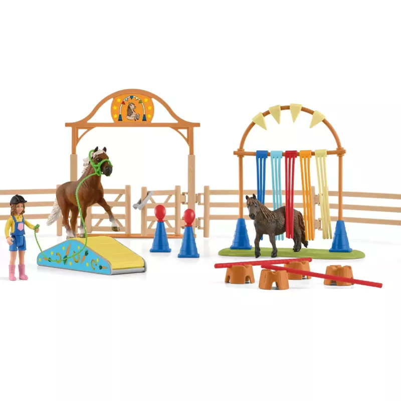 Προπόνηση Ευκινησίας Πόνυ Schleich 42481 Πολύχρωμο Πλαστικό 3-8 έτη
