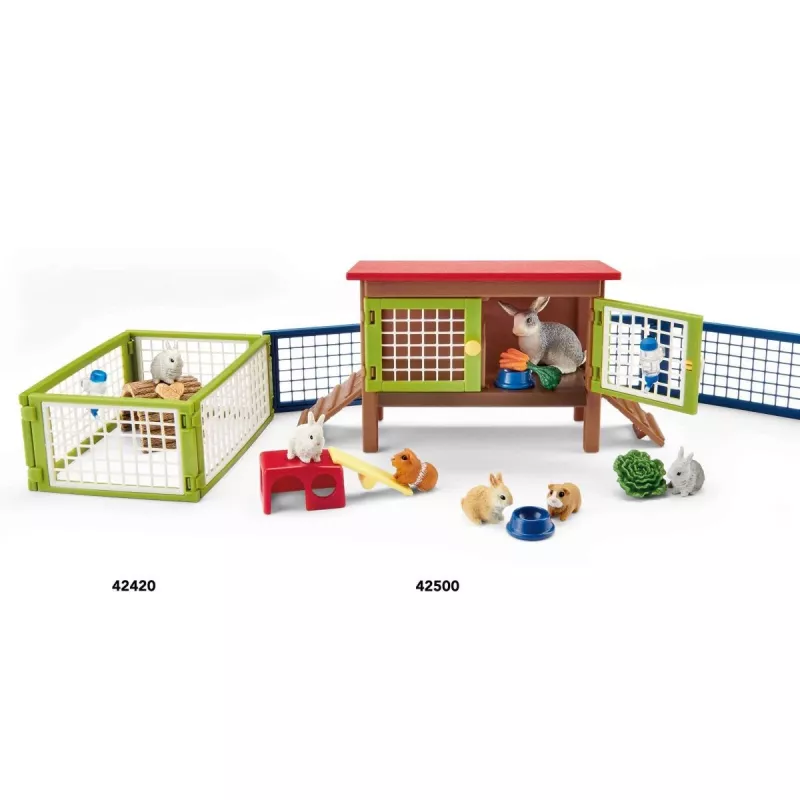 Στάβλος Κουνελιών και Ινδικών Χοιριδίων Schleich FARM WORLD 42500