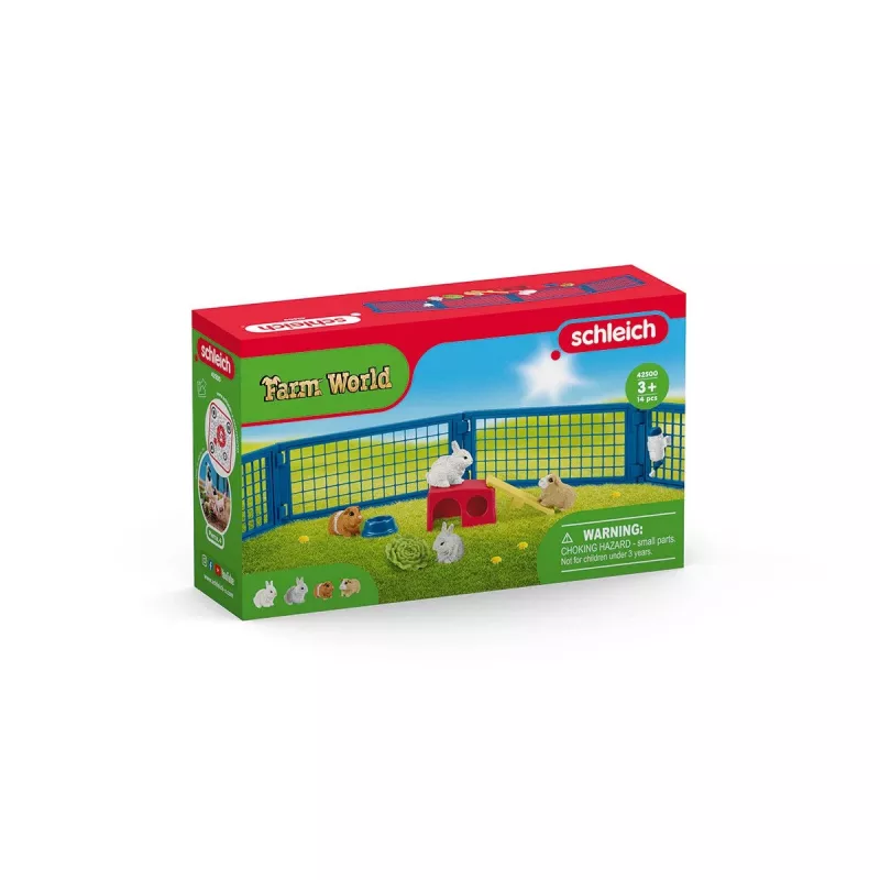 Στάβλος Κουνελιών και Ινδικών Χοιριδίων Schleich FARM WORLD 42500