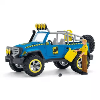 schleich Dinosaurs Τζιπ με Φυλάκιο Δεινοσαύρων, Δεινόσαυρος και Ηφαίστειο, Σταθμός Έρευνας, 4 έτη, Πολύχρωμο, Πλαστικό