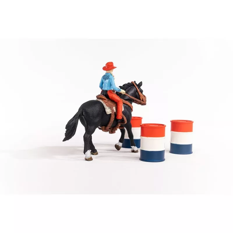 schleich Cowgirl Αγώνας Βαρελιών, 3 έτη, Πολύχρωμο