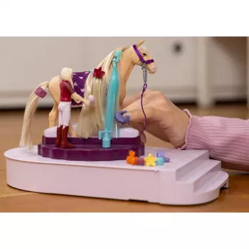 schleich HORSE CLUB Sofias Beauties Σταθμός Περιποίησης Αλόγων, Τρίχες Βούρτσας, Άλογα, 3 έτη, Πολύχρωμο