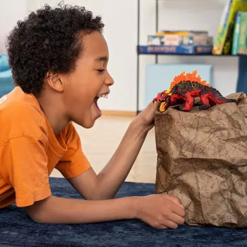 schleich ELDRADOR CREATURES Σαύρα Μάγμα, 7 έτη, Κόσμος Λάβας, Τέρατα και Δράκοι, Μαύρο, Κόκκινο, Πλαστικό