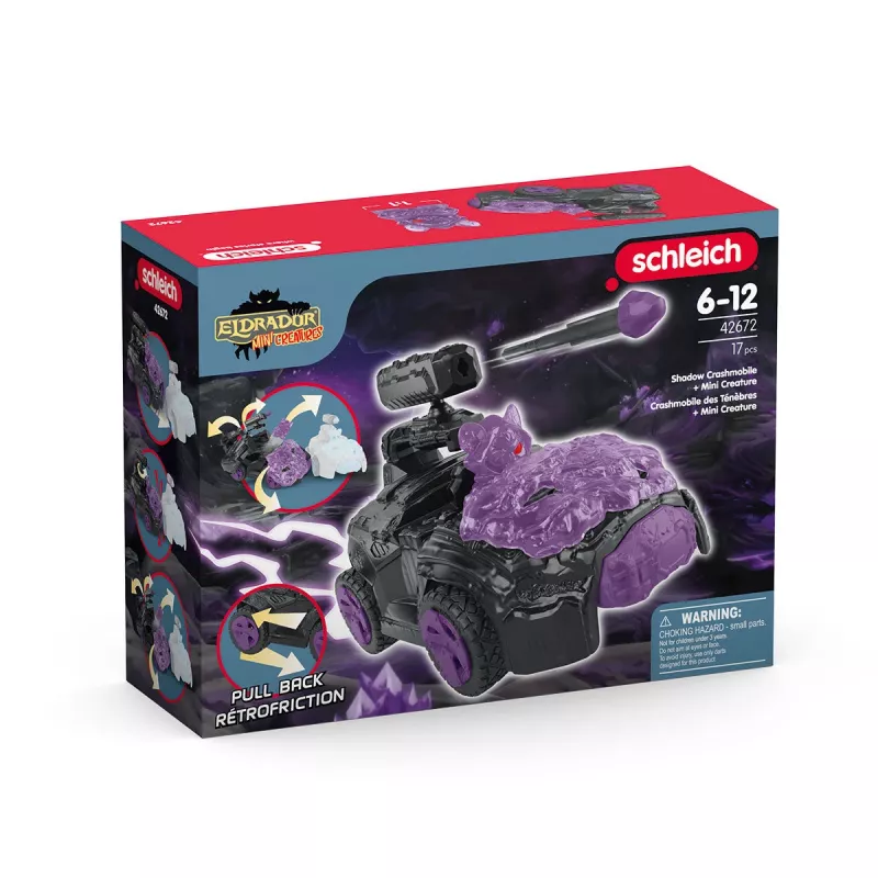 Schleich Shadow CrashMobile με Μίνι Πλάσμα Μαύρο Μωβ 42672
