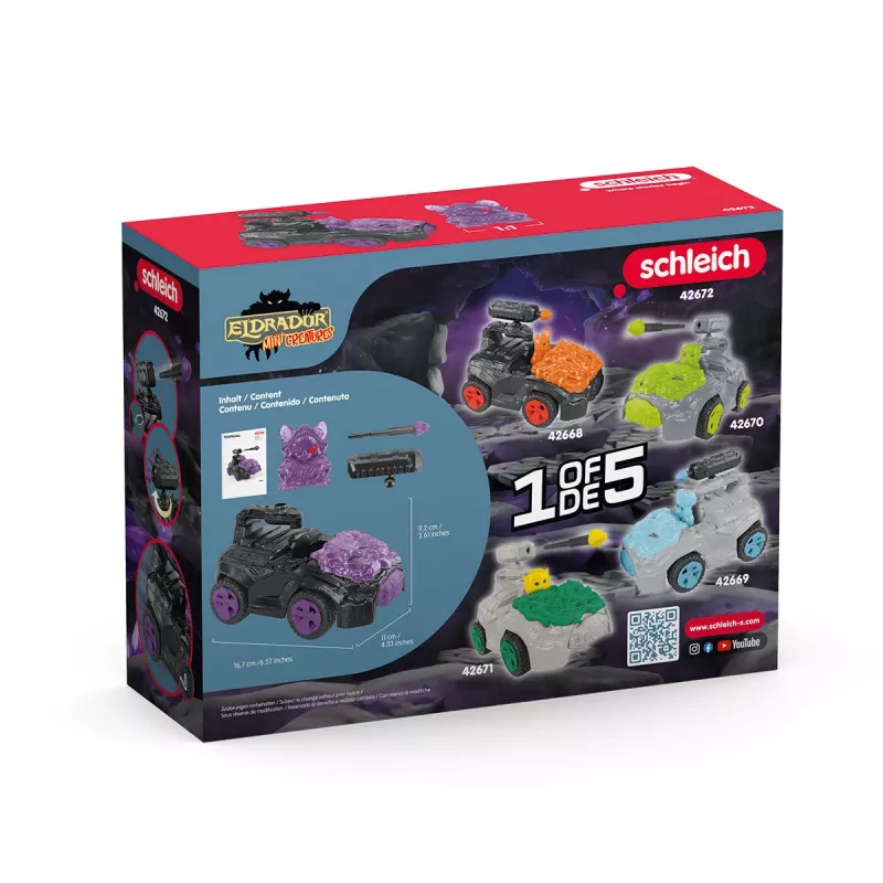 Schleich Shadow CrashMobile με Μίνι Πλάσμα Μαύρο Μωβ 42672