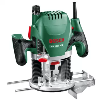 Bosch POF 1400 ACE 060326C800 ρούτερ, 1400 W, τσοκ 6/6,35/8 mm, με βαλίτσα, πράσινο/μαύρο