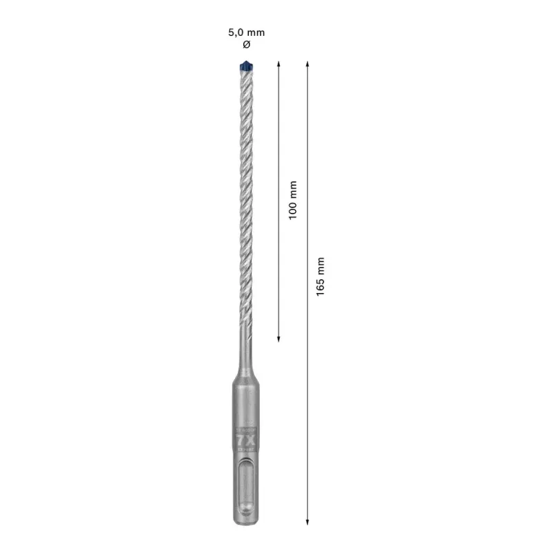 Τρυπάνι Bosch SDS plus-7X 5 mm 165 mm