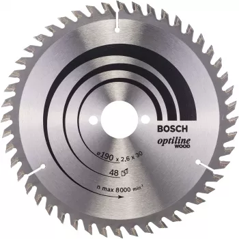 Bosch Optiline Wood Δίσκοι πριονιού, ξύλο, 19 cm, Bosch, 340 g, 1 τεμ.