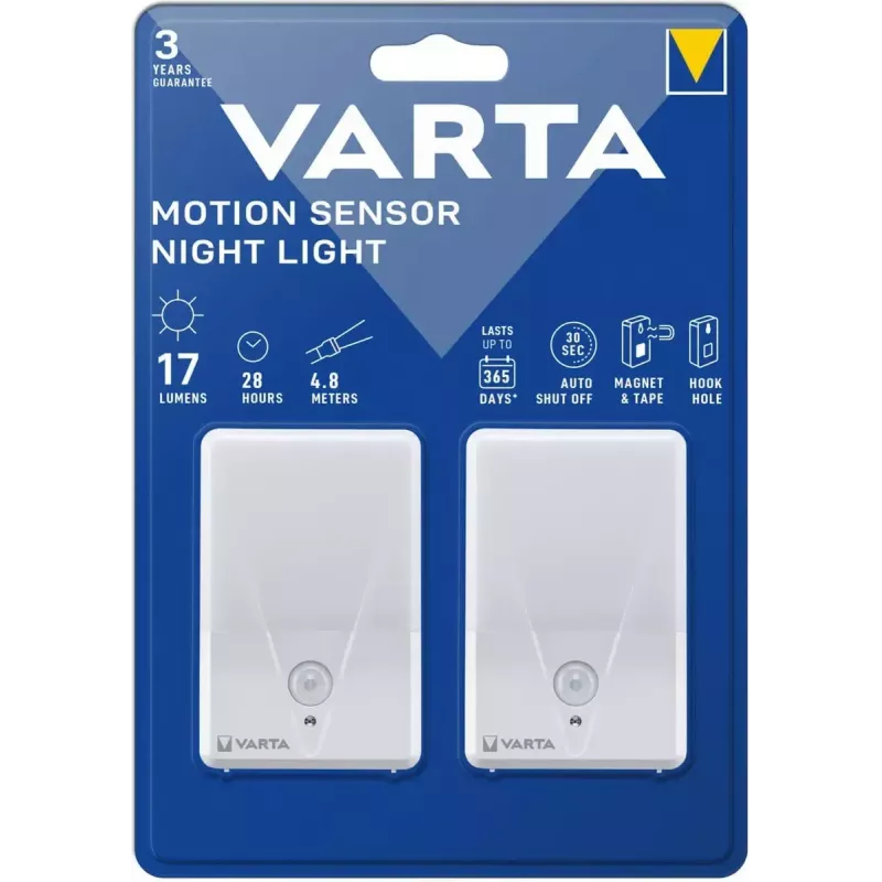 Φωτάκι νυκτός Varta 16624 101 402 λευκό, διπλή συσκευασία