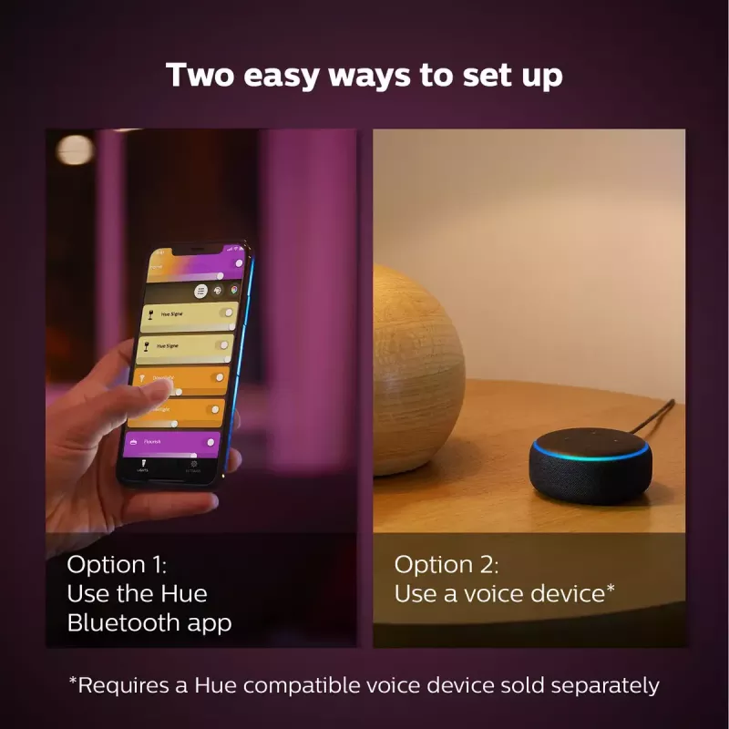 Έξυπνος λαμπτήρας Philips Hue White and colour ambience κερί E14, Bluetooth/Zigbee, 5,3 W (συσκευασία 2 τεμ.)