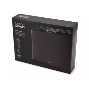 Ξύλο κοπής Joseph Joseph Folio Steel Ορθογώνιο Carbon 356x263mm