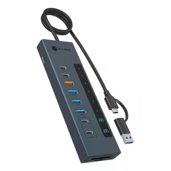 ICY BOX Hub USB Type-C 11 σε 1 με αναγνώστη καρτών και PD