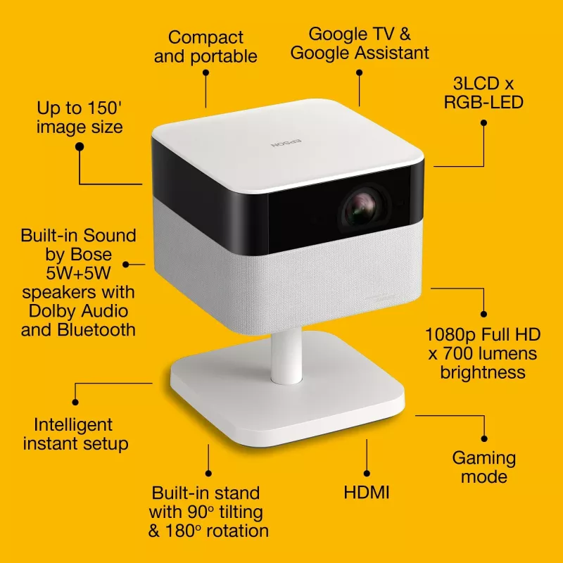 Epson EF-71 Προβολέας Standard-Throw 700 ANSI Lumen 3LCD 1080p (1920x1080) Λευκό